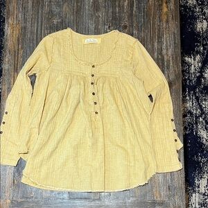 Free People Sand Dune Henley. Oversized.